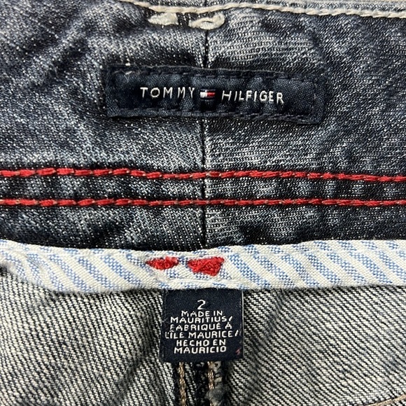 Tommy Hilfiger Jean shorts,  distressed markings, Sz 2, 4 1/2” inseam - Picture 7 of 9